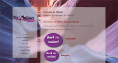 Desktop Screenshot of kapsalondeplataan.nl